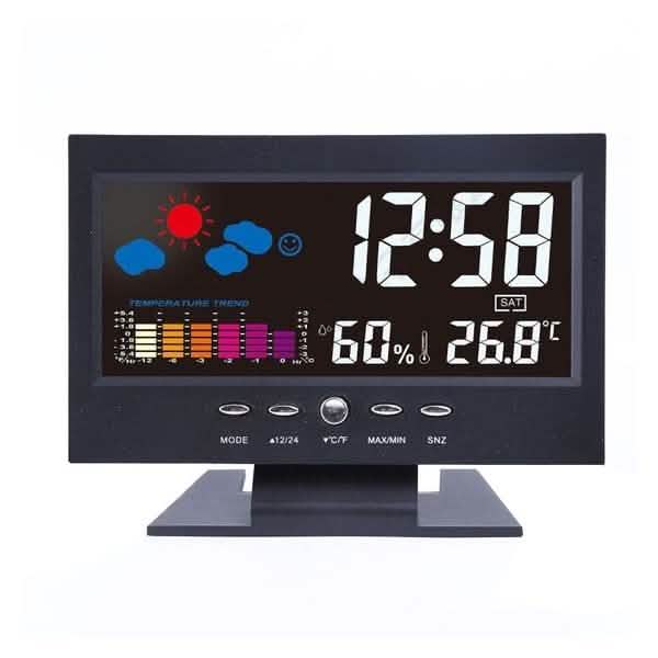 LCD Color Screen Digital Backlight Snooze Alarm Clock DailySale
