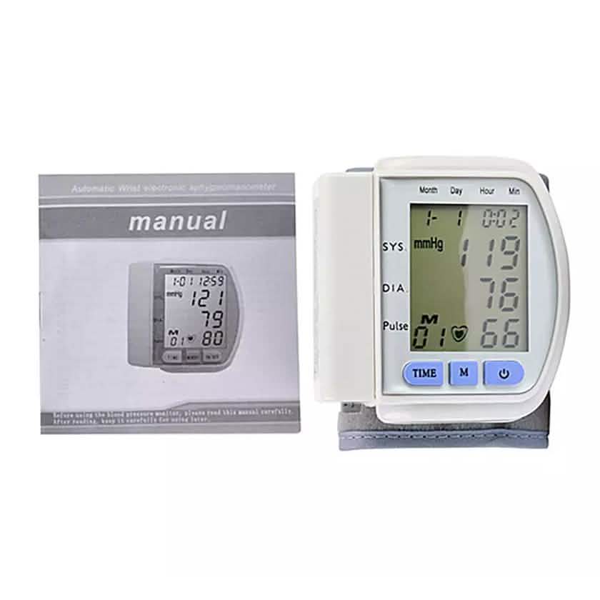 LCD Digital Automatic Wrist Cuff Blood Pressure Monitor DailySale