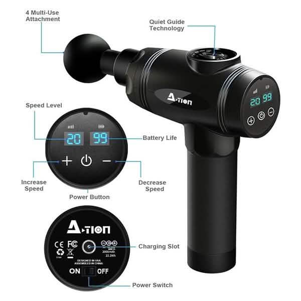 LCD Display Professional Muscle Deep Massage Gun DailySale