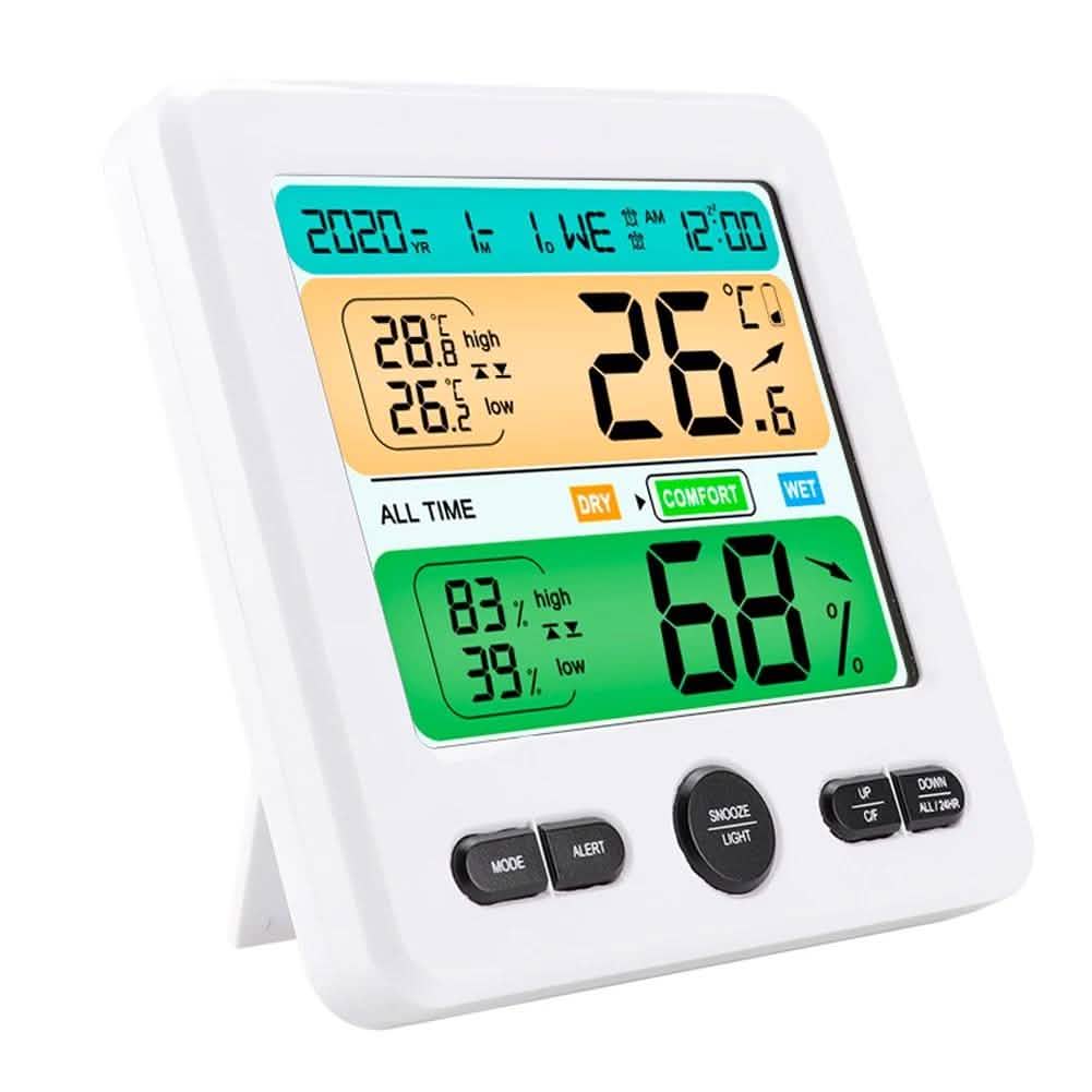 LCD Display Wall-Mounted Desktop Indoor High-Precision Temperature and Humidity Meter DailySale