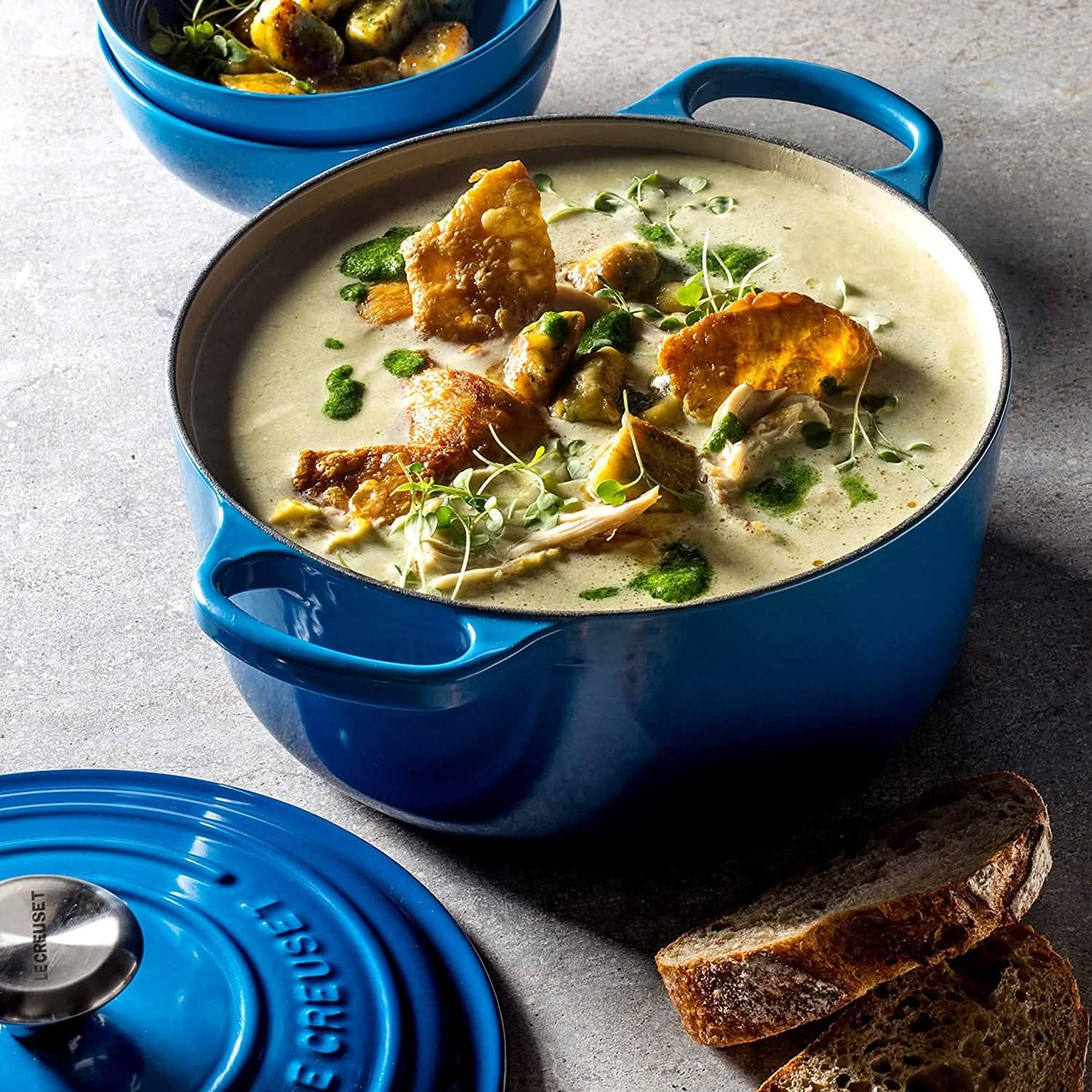 Le Creuset Enameled Cast Iron Signature Round Dutch Oven, 7.25 qt., Marseille DailySale