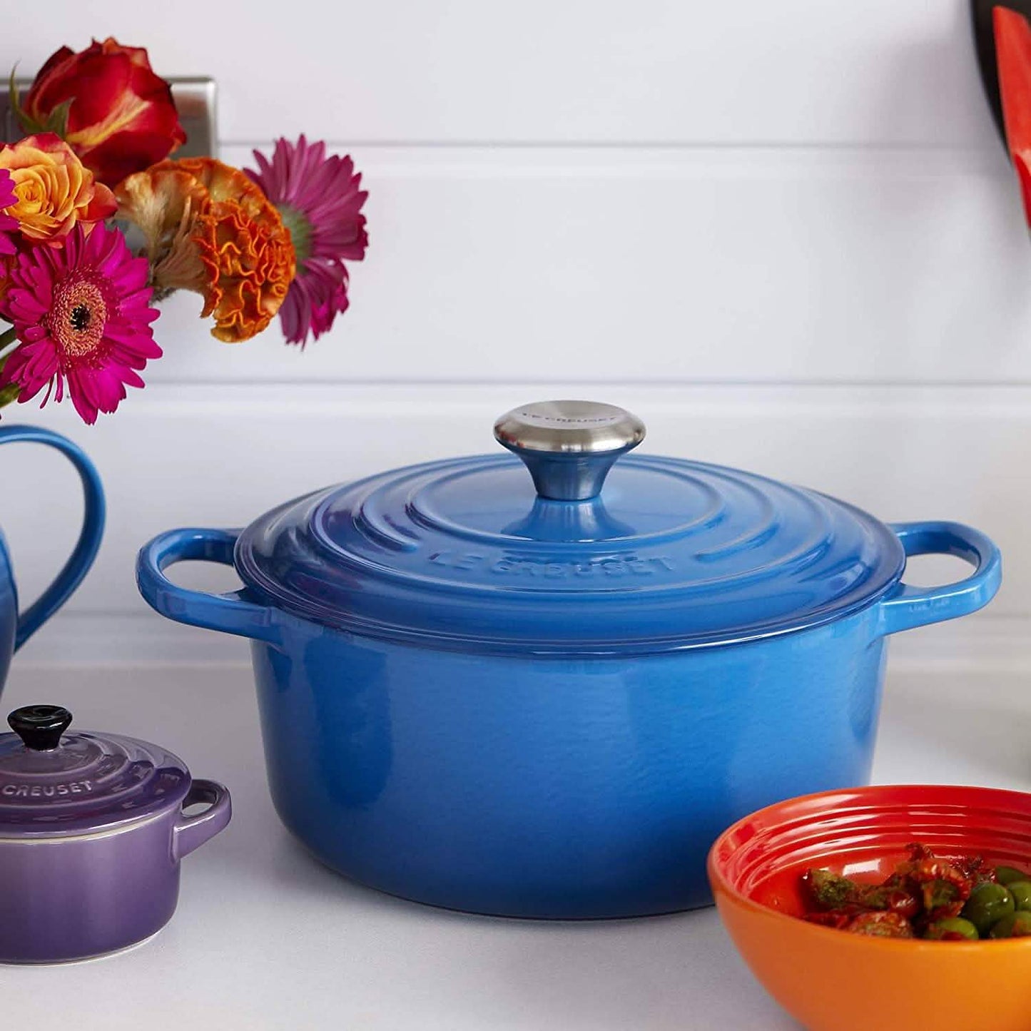 Le Creuset Enameled Cast Iron Signature Round Dutch Oven, 7.25 qt., Marseille DailySale