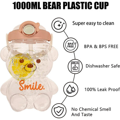 Leak-Proof Bear Water Bottle for Girls DailySale
