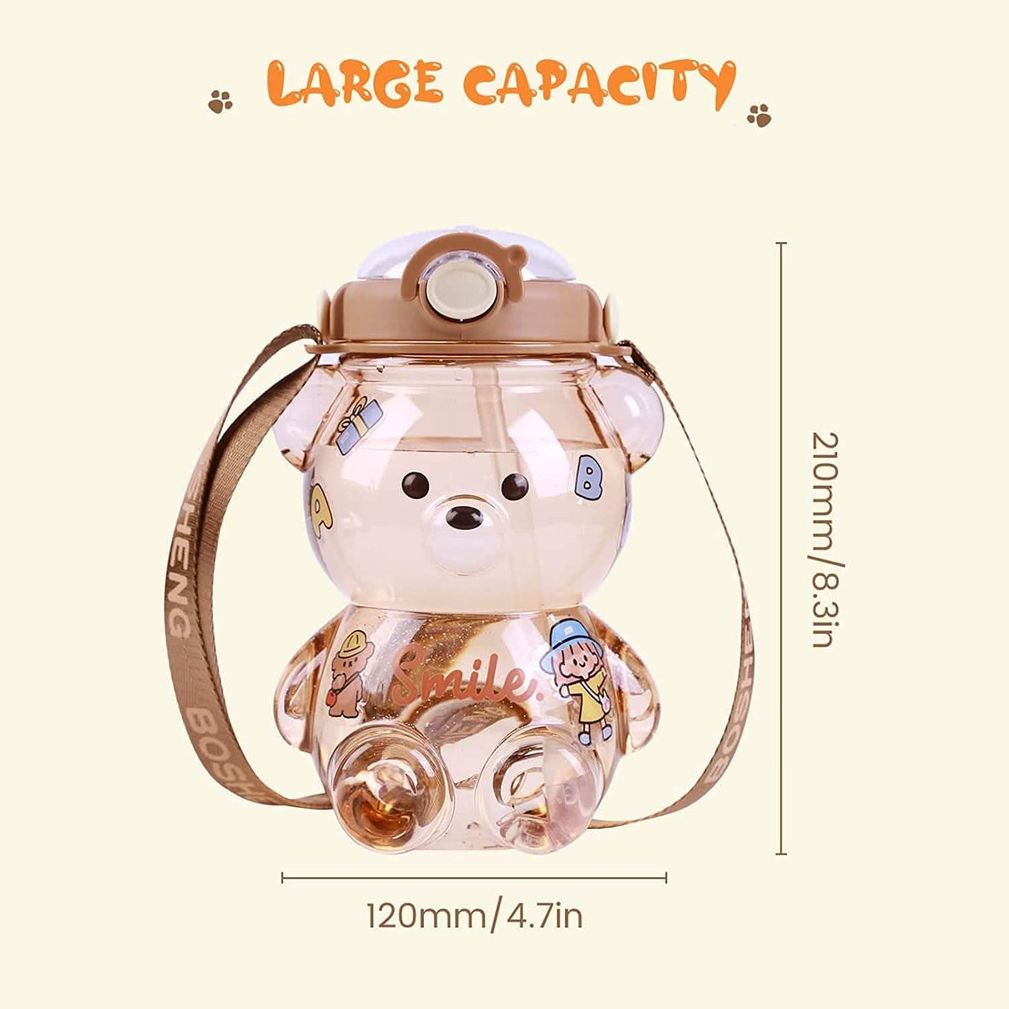 Leak-Proof Bear Water Bottle for Girls DailySale