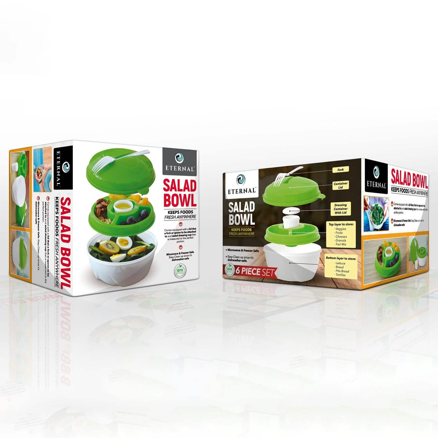 Leakproof On-The-Go Salad Bowl Container DailySale