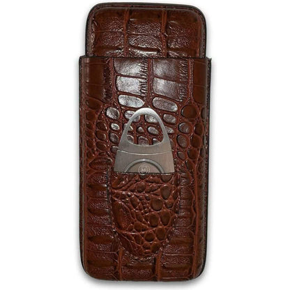 Leather Cigar Case by Mulling Room with Stainless Steel Cutter DailySale