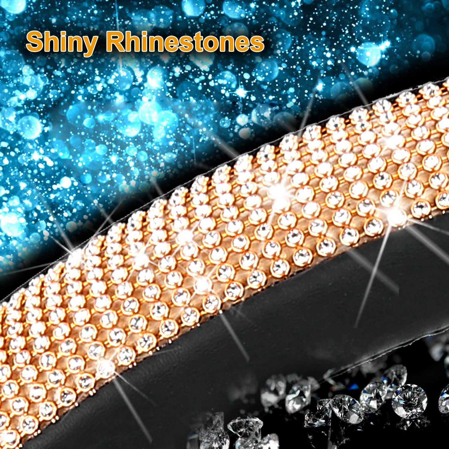 Leather Diamond Rhinestone Car SUV Steer Protector DailySale