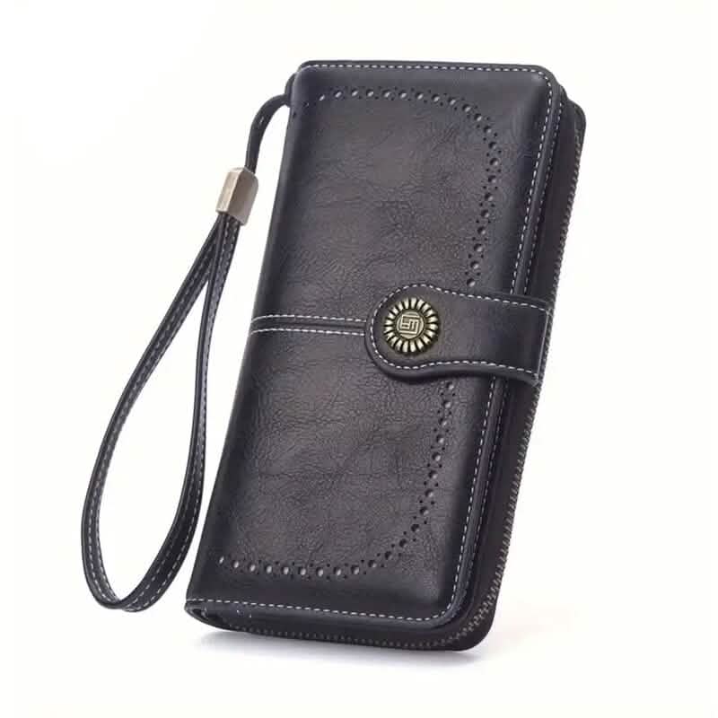 Leather Large Capacity Wallet Purse with RFID Blocking DailySale