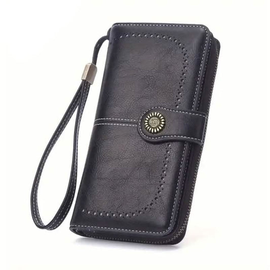 Leather Large Capacity Wallet Purse with RFID Blocking DailySale