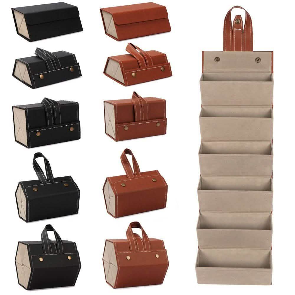 Leather Multiple Glasses Storage Case DailySale
