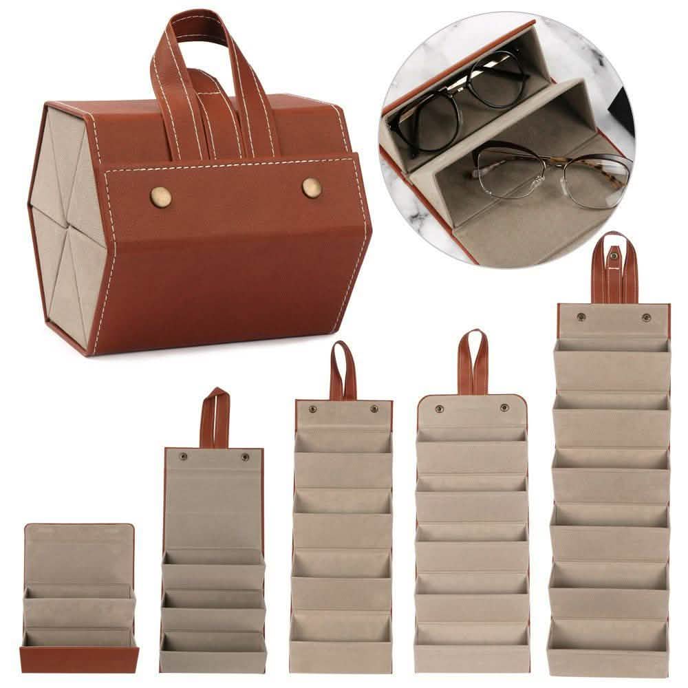 Leather Multiple Glasses Storage Case DailySale
