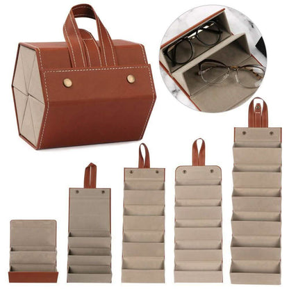 Leather Multiple Glasses Storage Case DailySale