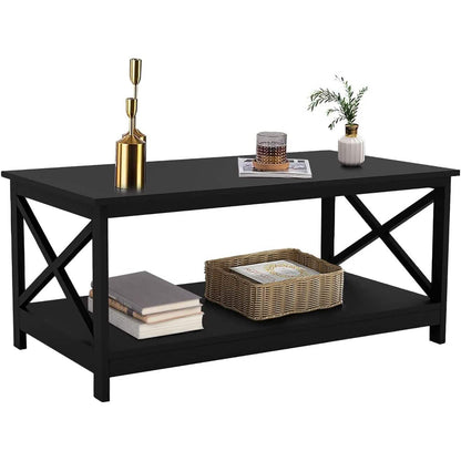 Lecut 39.56” L Concise Style Coffee Table Oxford Console Table DailySale