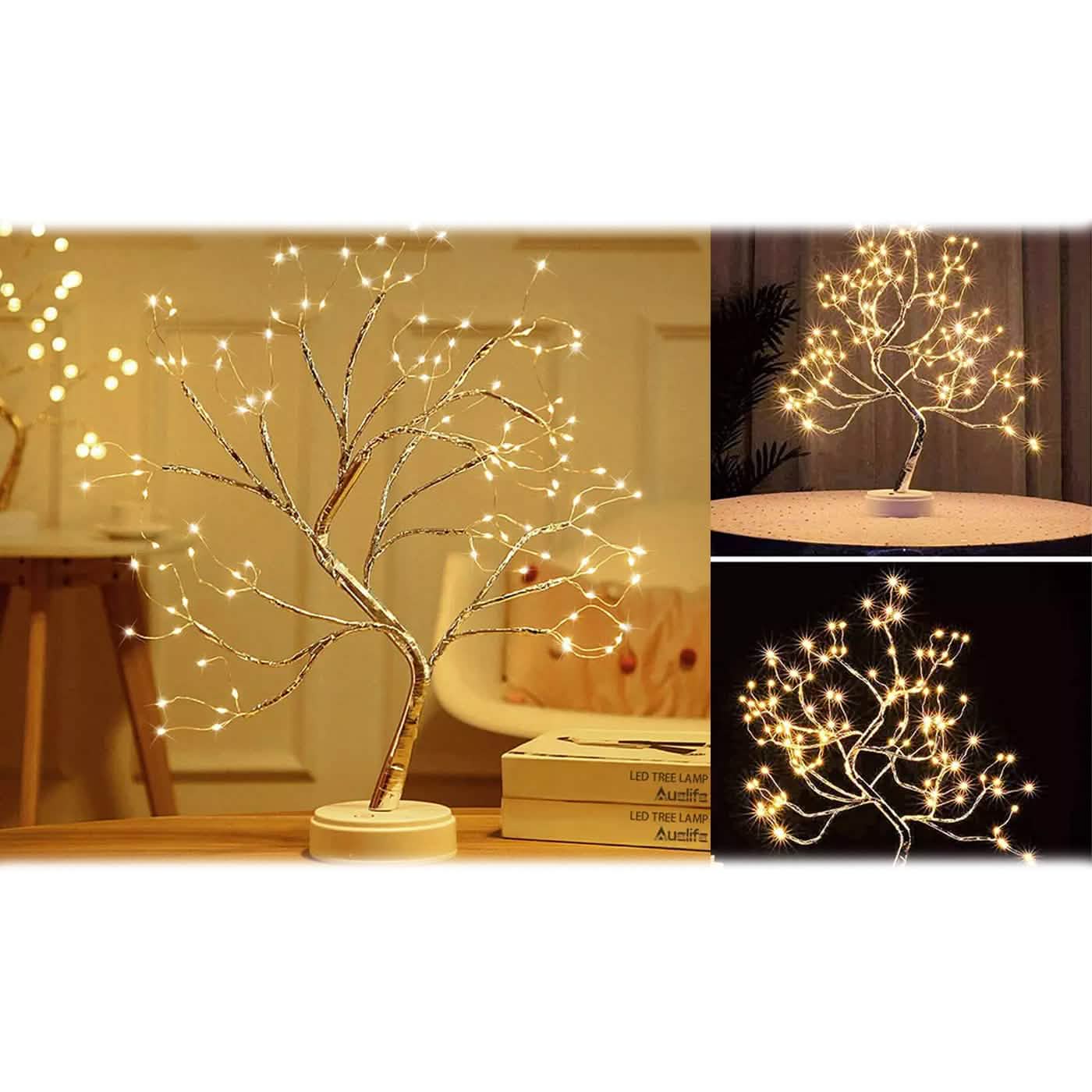 LED Artificial Twig Tree Light Tabletop Bonsai Lamp DailySale