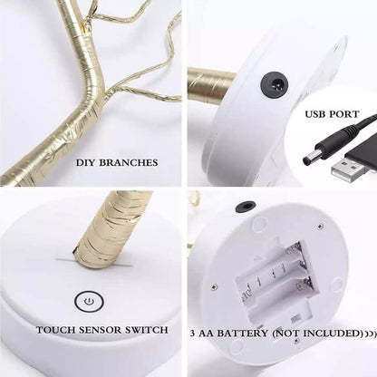 LED Artificial Twig Tree Light Tabletop Bonsai Lamp DailySale
