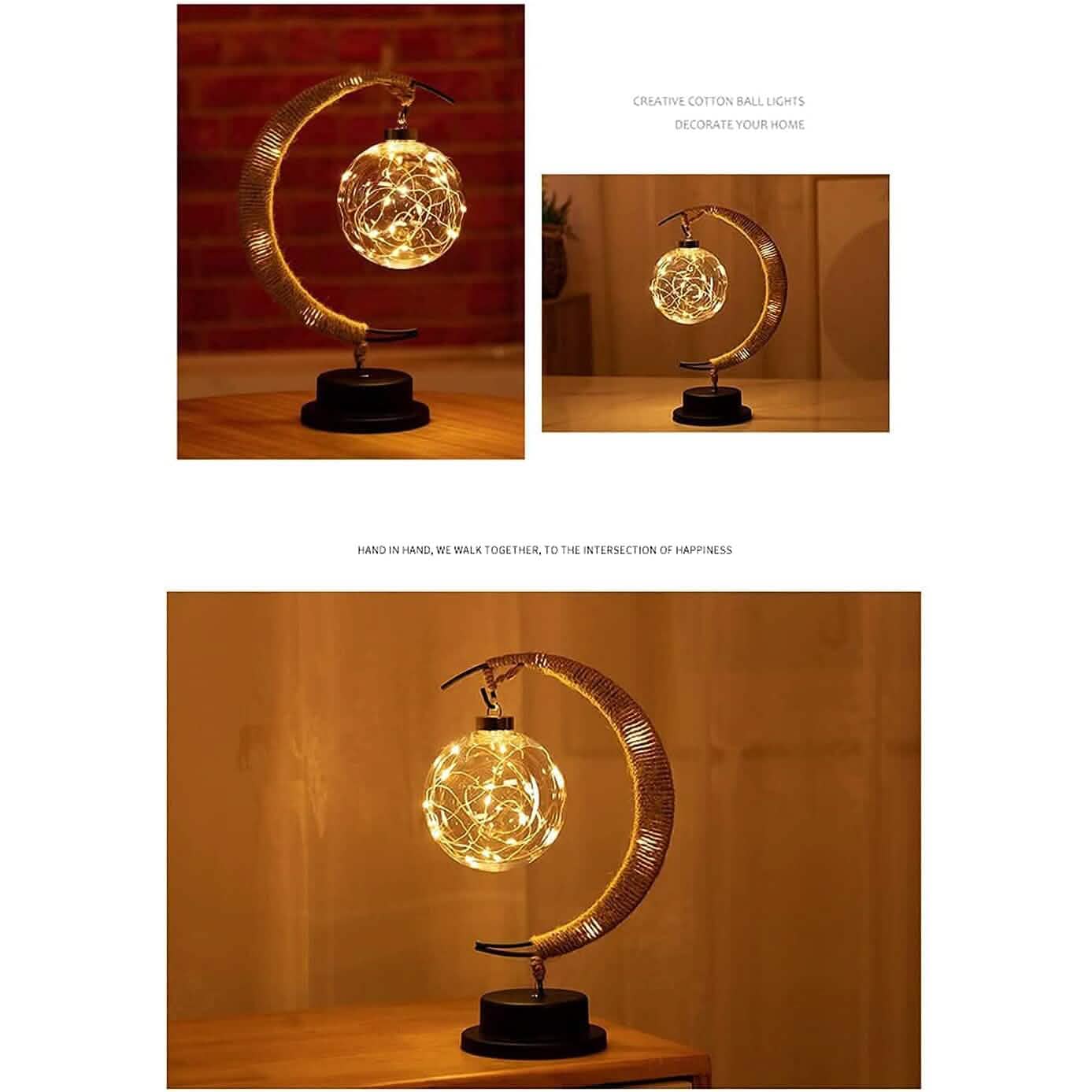 LED Ball Lamp Wrought Iron Moon Lamp DailySale