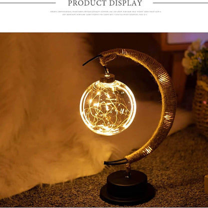LED Ball Lamp Wrought Iron Moon Lamp DailySale