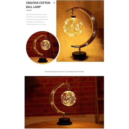 LED Ball Lamp Wrought Iron Moon Lamp DailySale