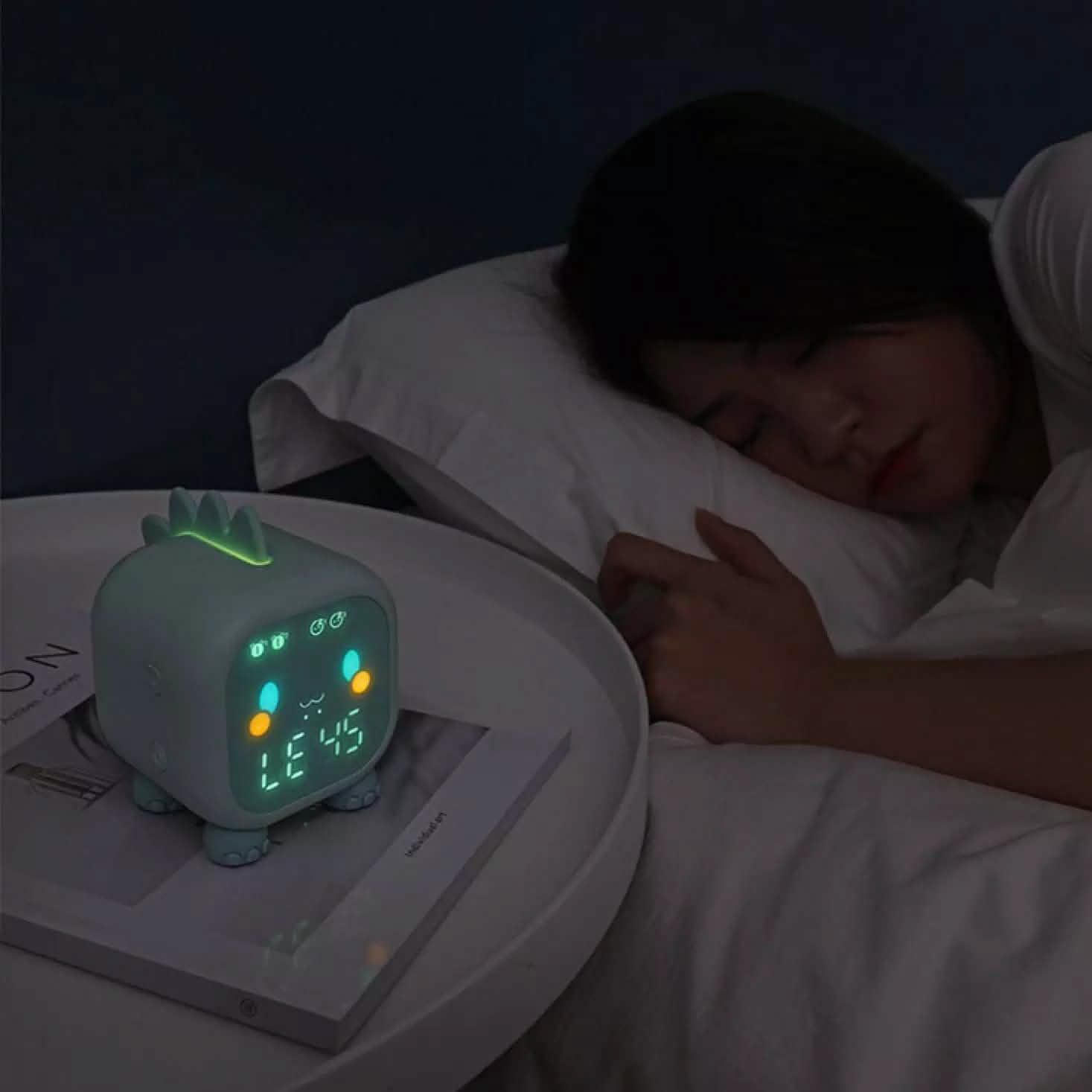 Led Cartoon Alarm Clock Voice Control Digital DailySale