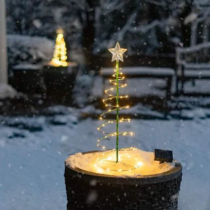 LED Christmas Tree Outdoor Solar Ground Plug Lights DailySale