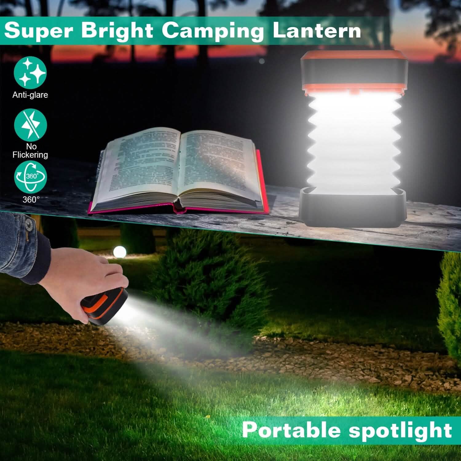 LED Collapsible Solar Camping Lantern DailySale