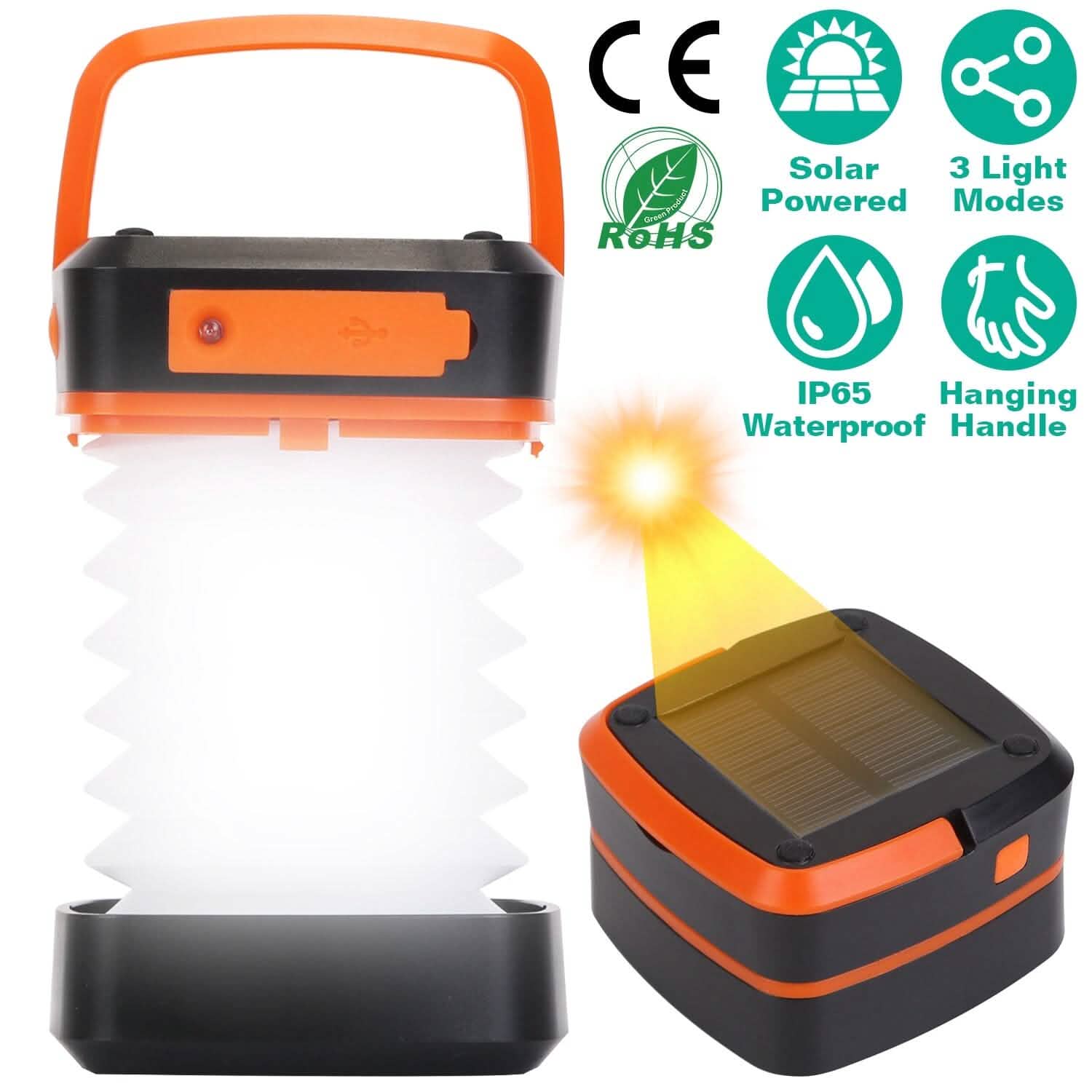 LED Collapsible Solar Camping Lantern DailySale