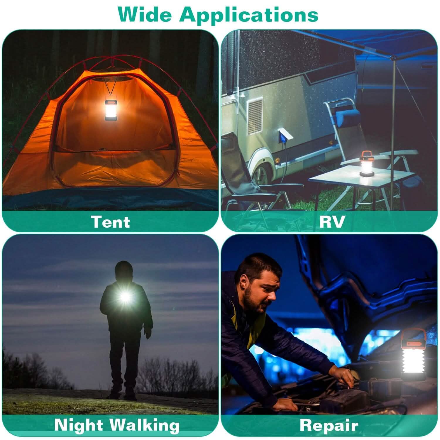 LED Collapsible Solar Camping Lantern DailySale