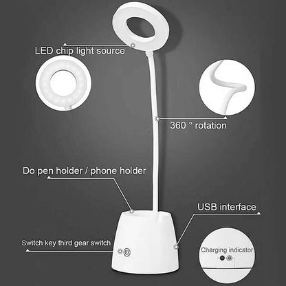 LED Desk Lamp 3 Color Modes Eye-Caring Table Lamp DailySale