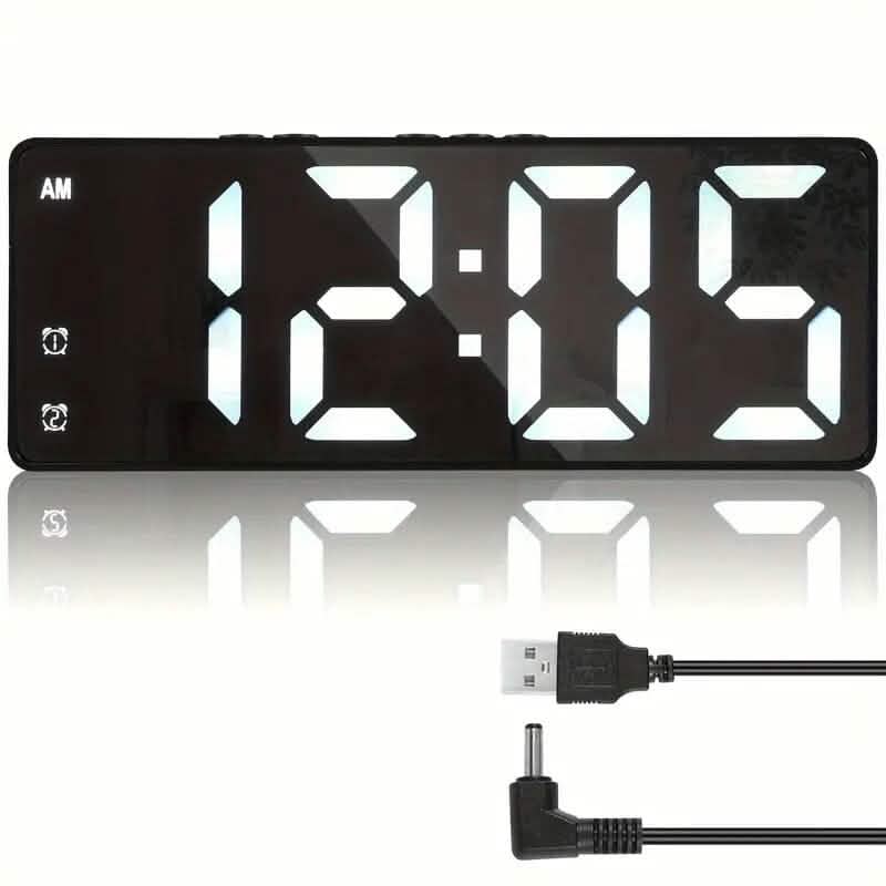 LED Digital Alarm Clock with Dual Alarms, Voice Control and more DailySale