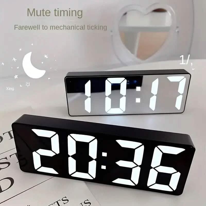 LED Digital Alarm Clock with Dual Alarms, Voice Control and more DailySale