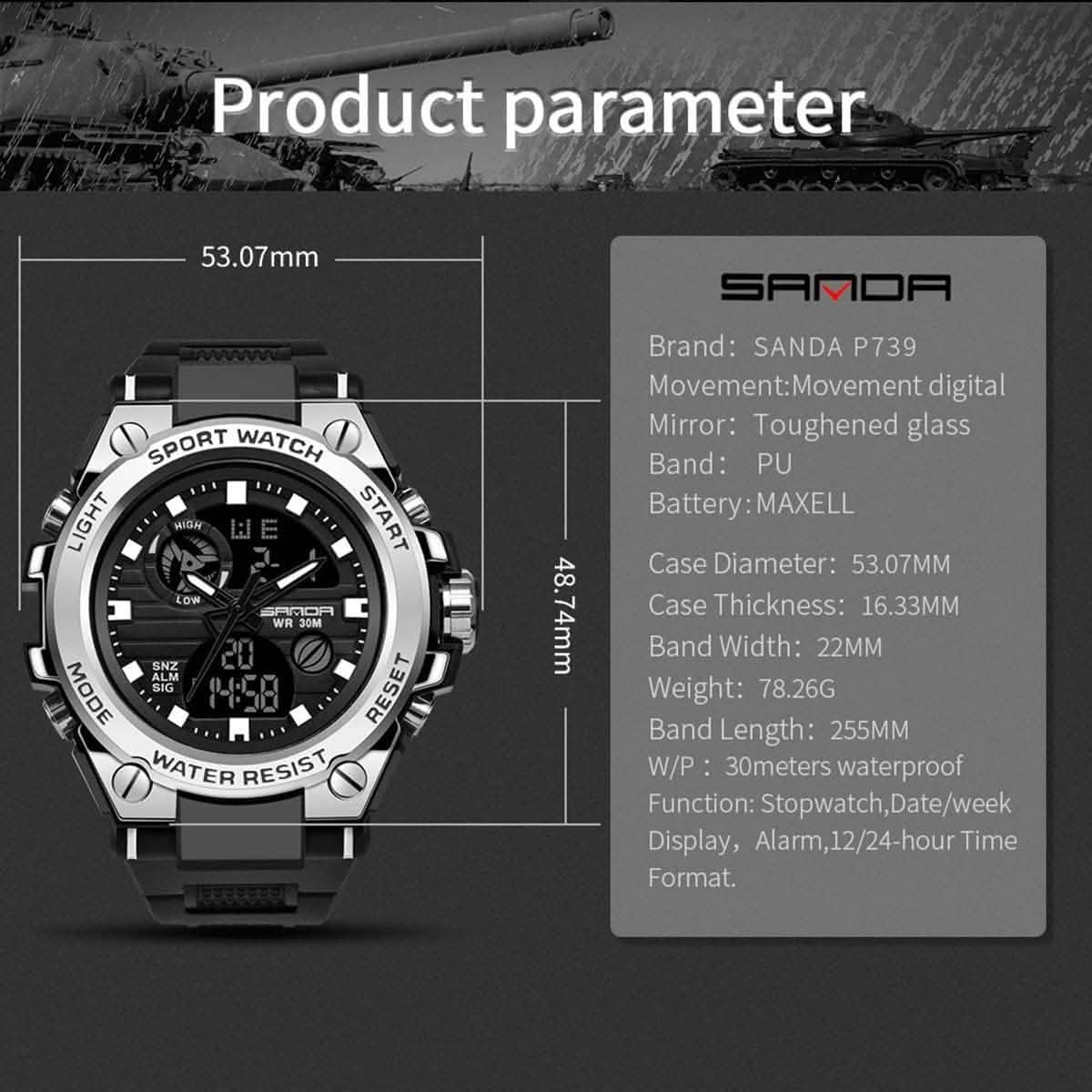 LED Digital Military Watch Classic Casual Sport Watch DailySale
