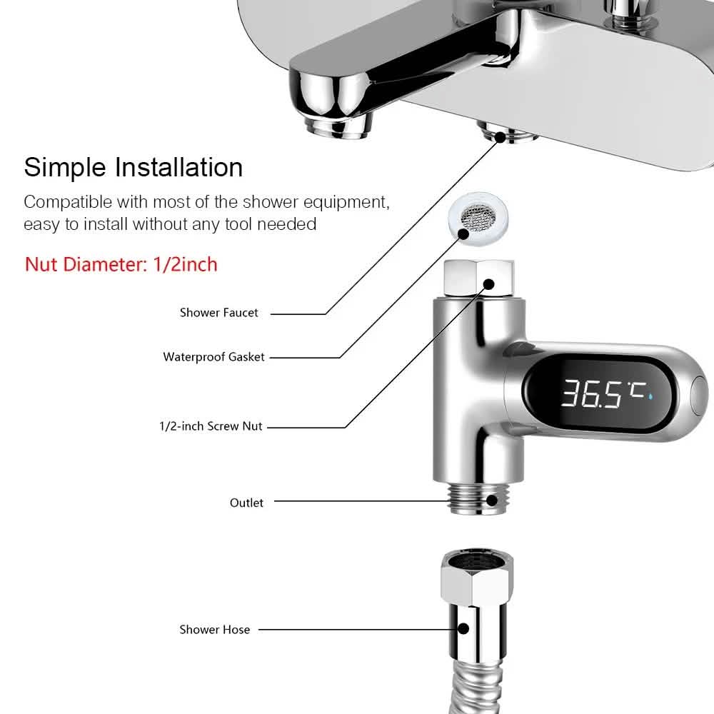 LED Digital Shower Thermometer DailySale
