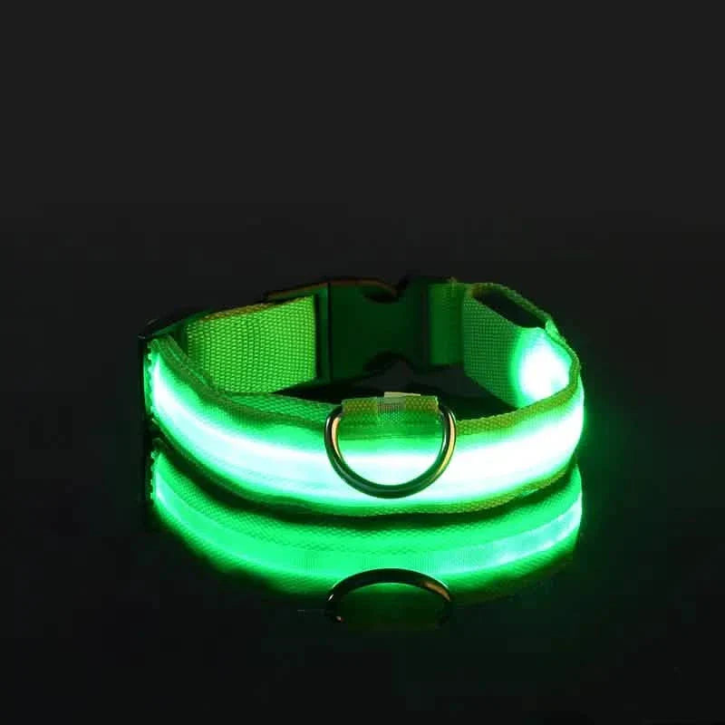 LED Dog Collars Light Adjustable Flashing Luminous Collar Night Anti-Lost DailySale