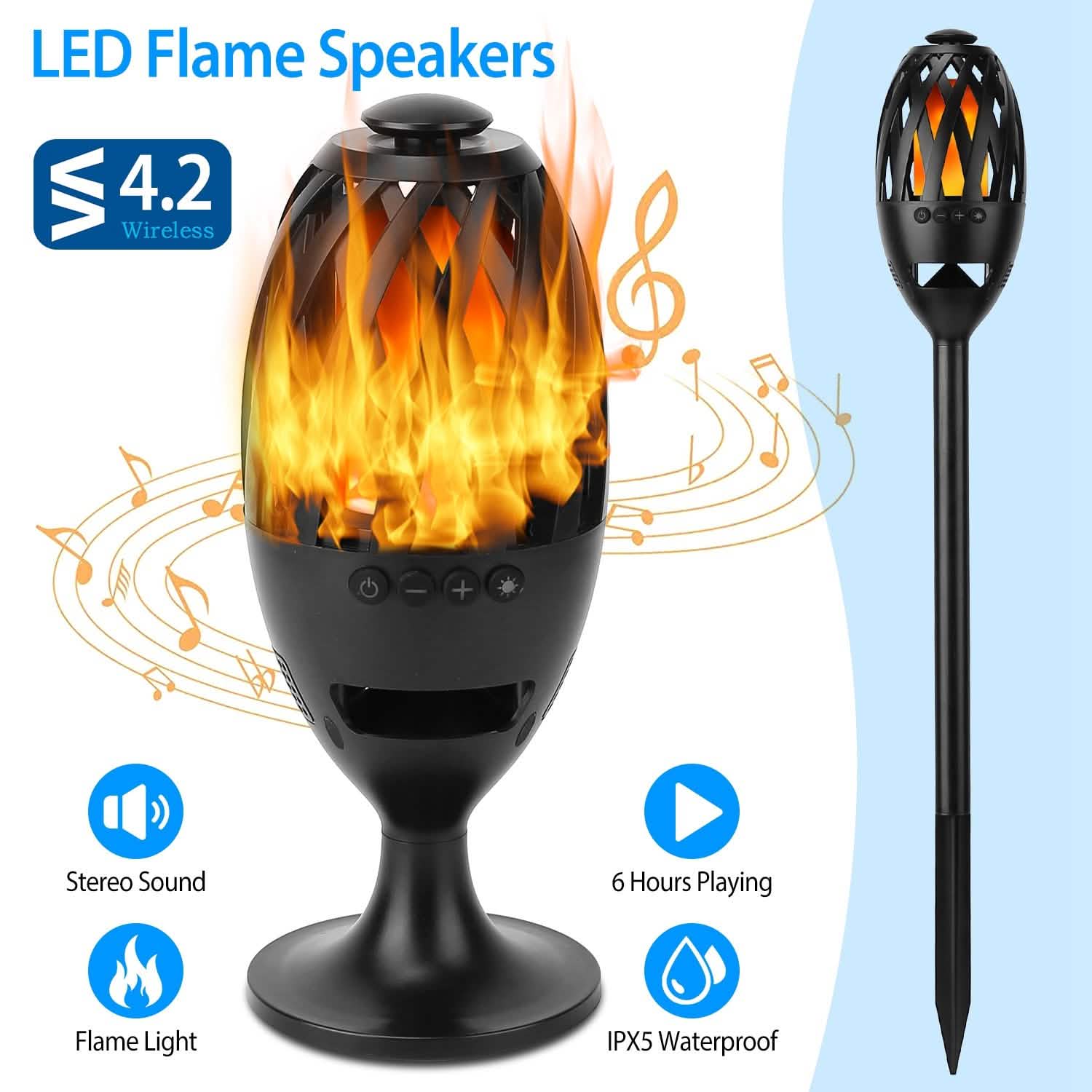 LED Flame Speakers Torch DailySale