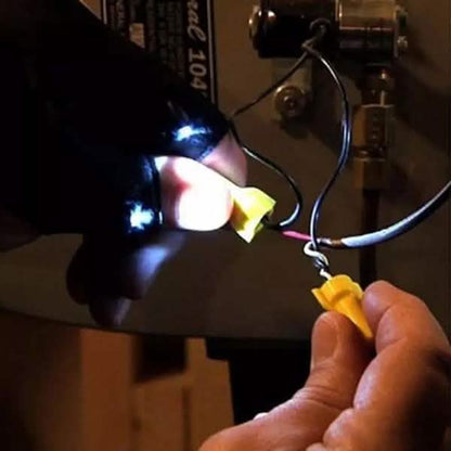 LED Flashlight Magic Strap Fingerless Gloves with 2 LED Light DailySale