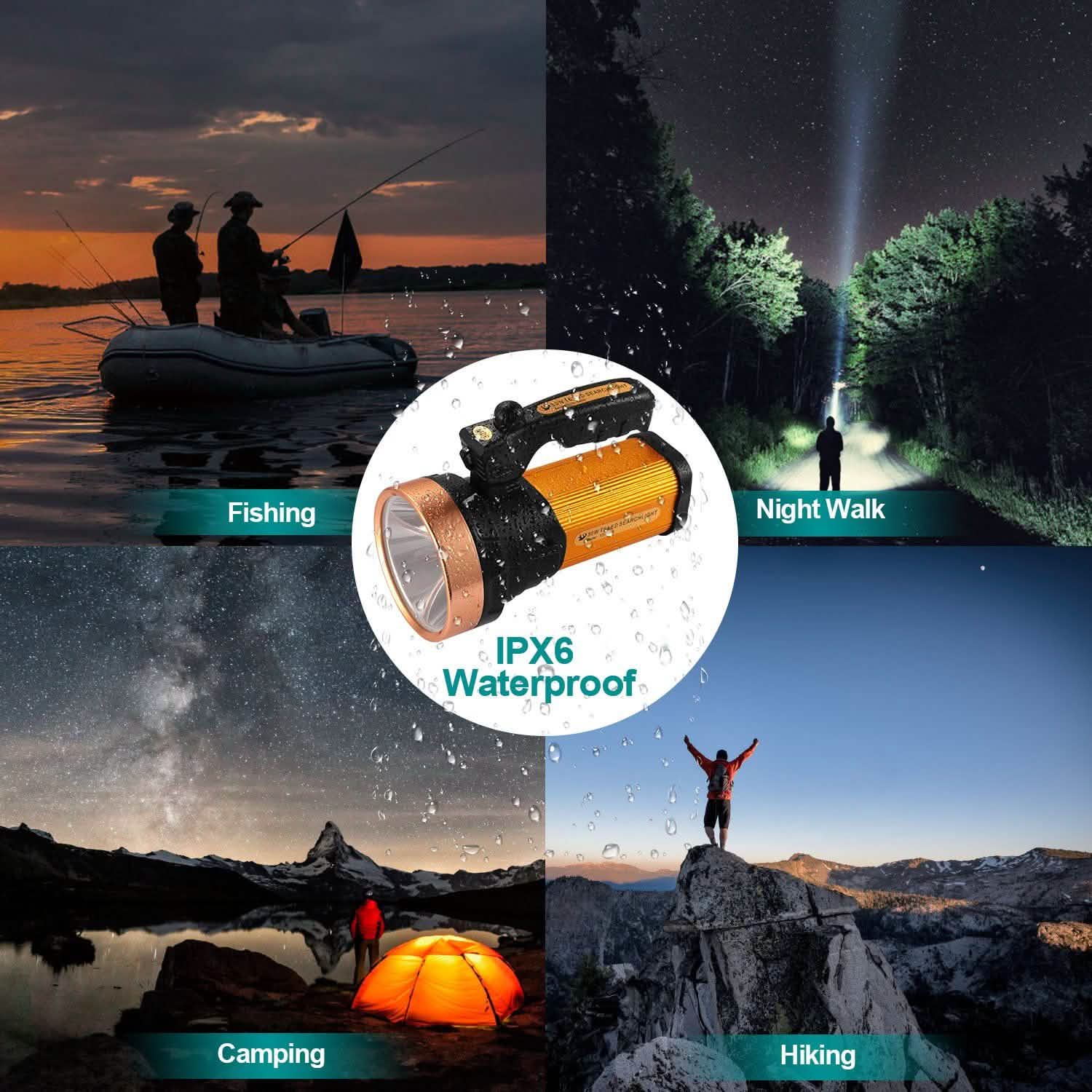 LED Flashlights IPX6 Waterproof Handheld Night Lights DailySale