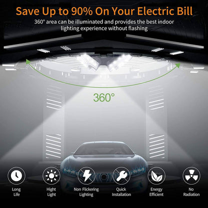 LED Garage Ceiling 360¬∞ Lighting with 576 LEDs DailySale