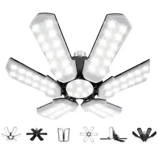 LED Garage Ceiling Lights 150W 15000LM 6500K with 6+1 Deformable Panels DailySale