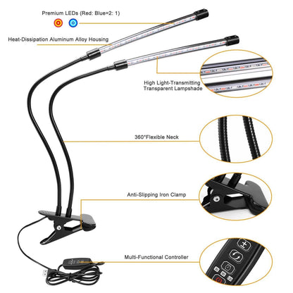 LED Grow Light Dual Head Lamp DailySale