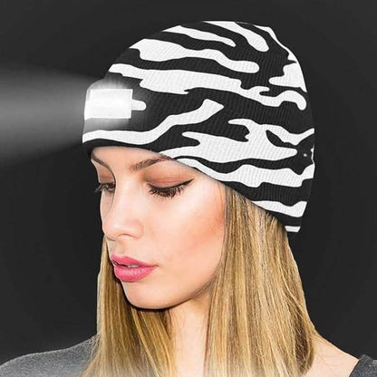 LED Headlamp Beanie for Men and Women DailySale