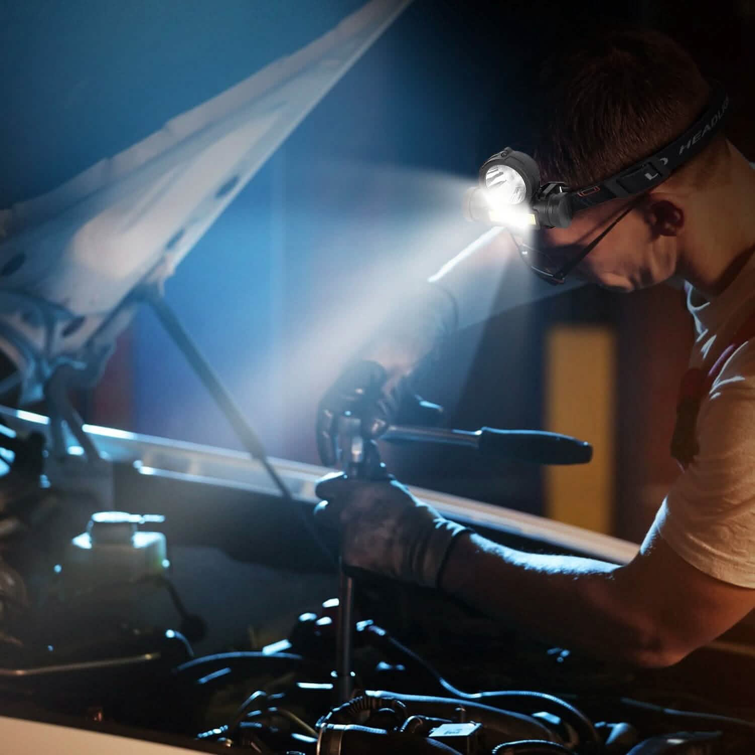 LED Headlight Super Bright Head Torch with 3 Lighting Modes DailySale