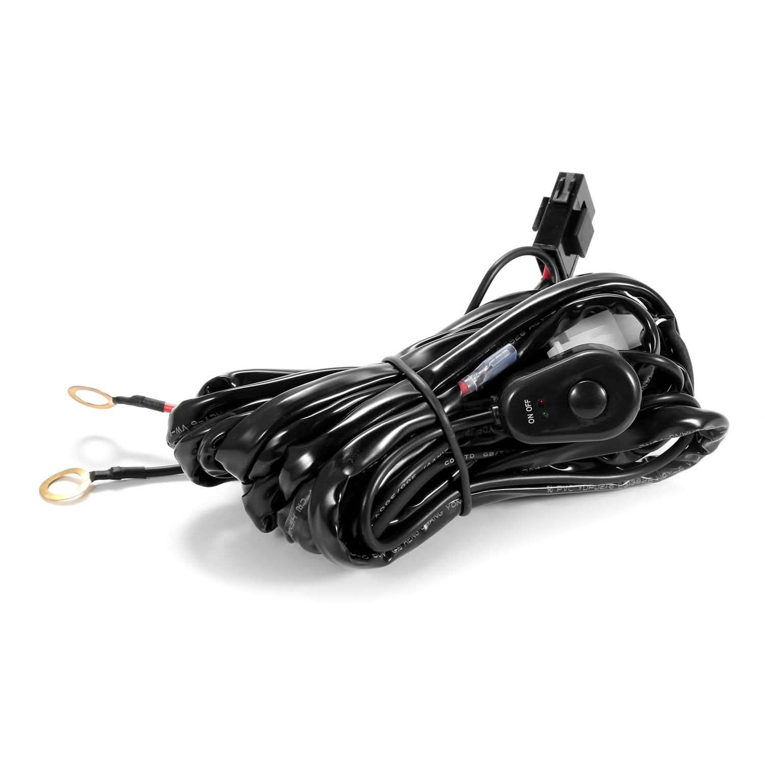 LED Light Bar Wiring Harness Kit Universal Fitment DailySale