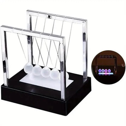LED Light Up Pendulum Perpetual Fun Science Physics Learning Balance Balls Desk Toys DailySale
