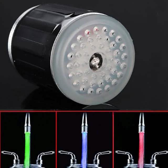 LED Light Water Faucet Tap Heads Glow LED Shower Stream DailySale