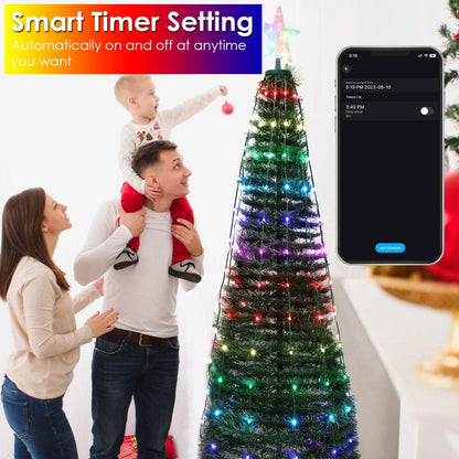 LED Lights Collapsible Christmas Tree Light with Remote App Control DailySale