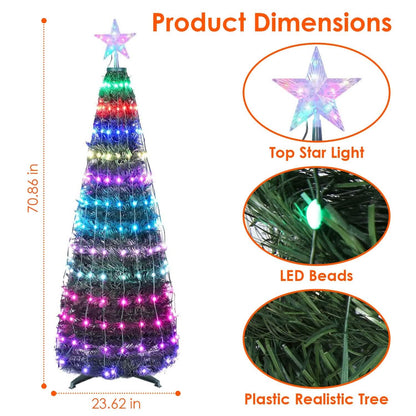 LED Lights Collapsible Christmas Tree Light with Remote App Control DailySale