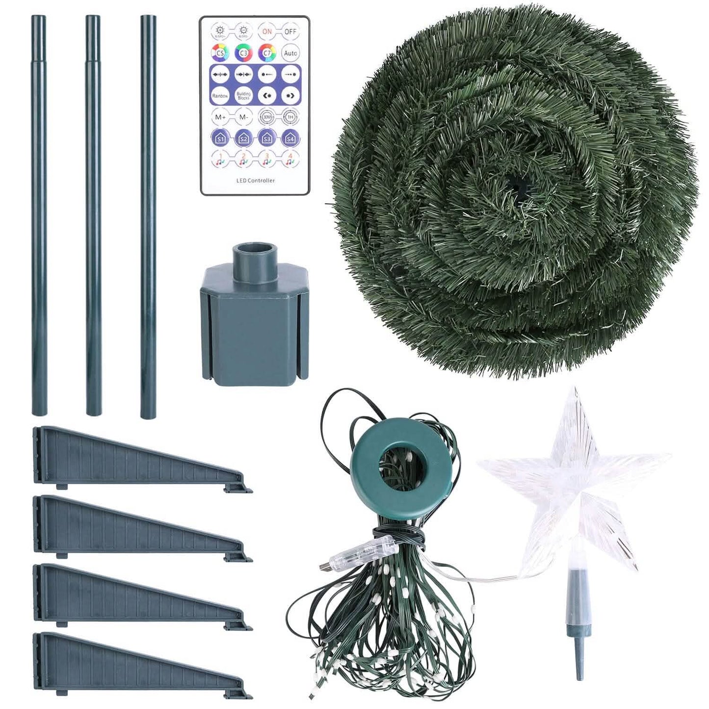 LED Lights Collapsible Christmas Tree Light with Remote App Control DailySale