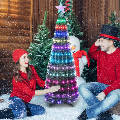 LED Lights Collapsible Christmas Tree Light with Remote App Control DailySale