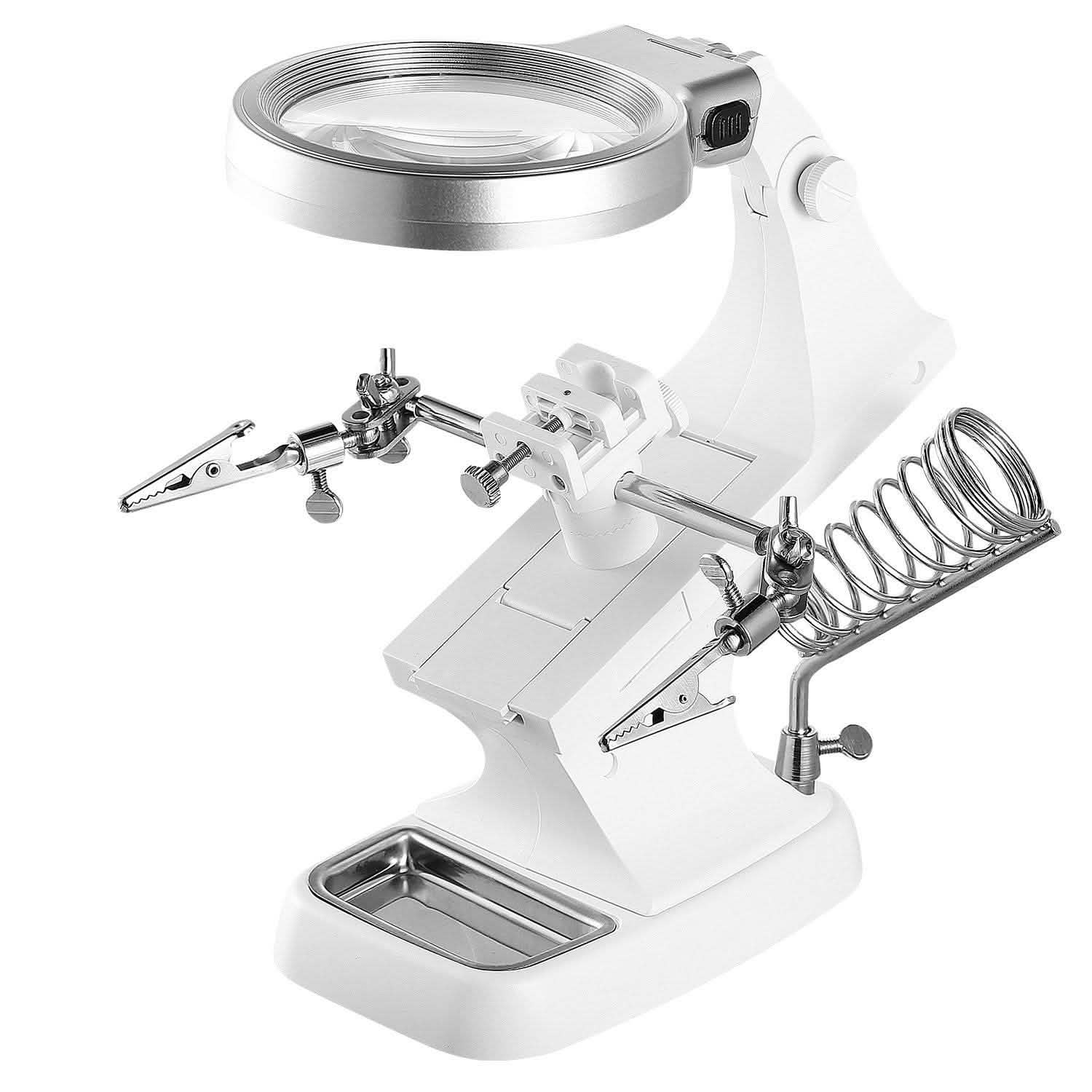 LED Lights Helping Hands Magnifying Glass DailySale