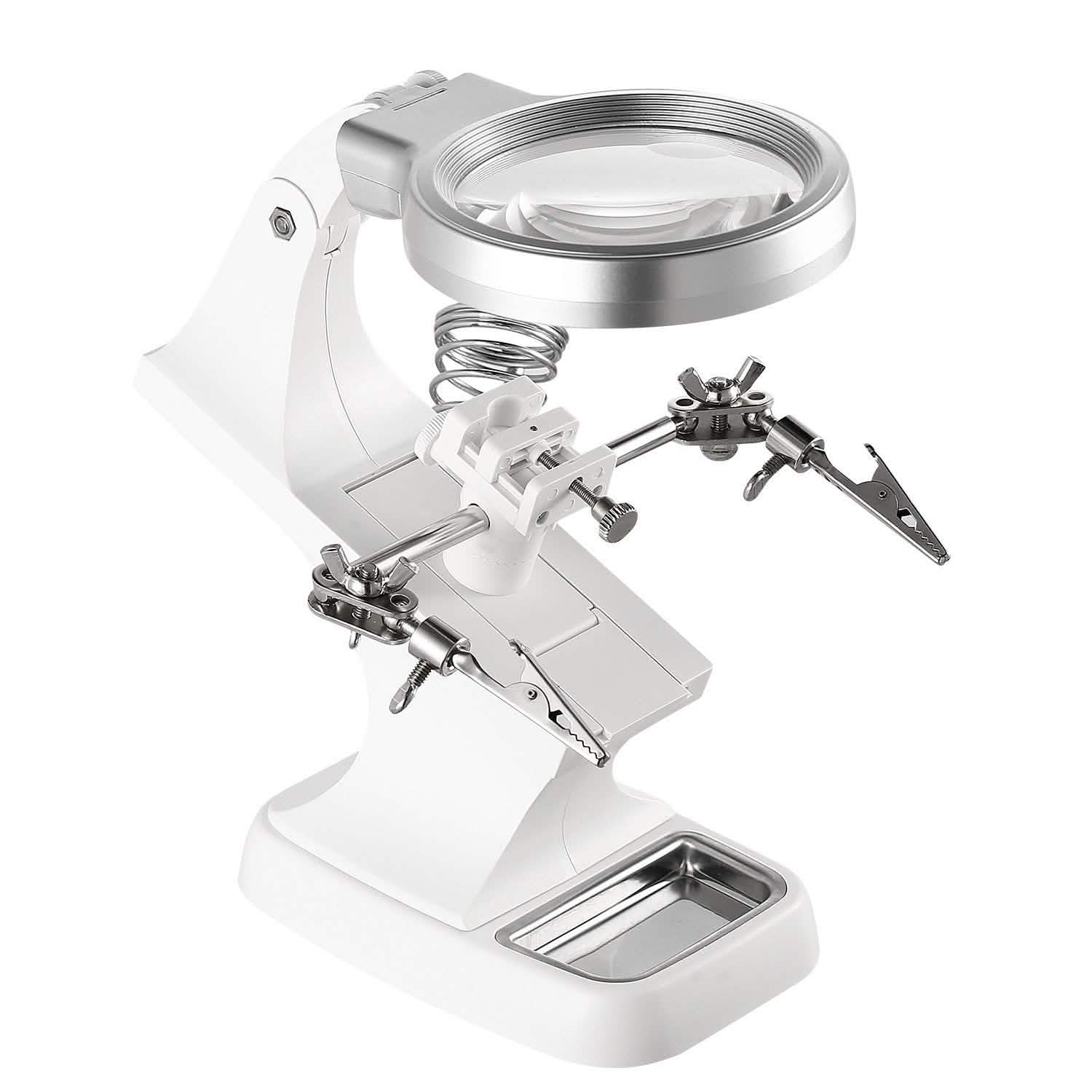 LED Lights Helping Hands Magnifying Glass DailySale